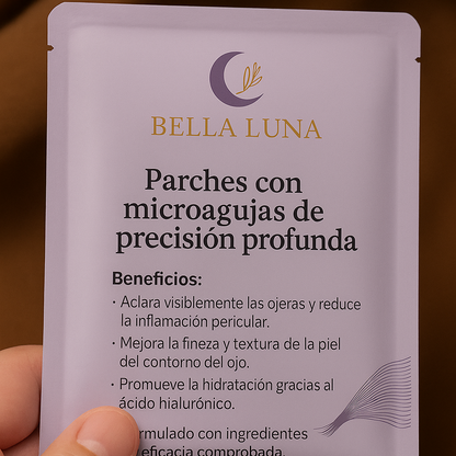 Parches de Microagujas + Ácido hialurónico para ojeras, bolsas y arrugas