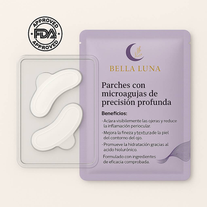 Parches de Microagujas + Ácido hialurónico para ojeras, bolsas y arrugas