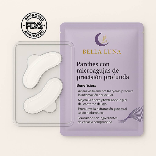Parches de Microagujas + Ácido hialurónico para ojeras, bolsas y arrugas